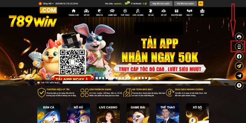 Thông tin về ứng dụng di động tại 789WIN
